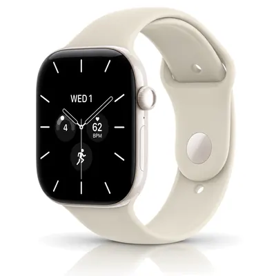 Apple Watch Series 12 Pearl White Ceramic with Sand Sport Band